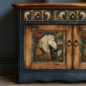 ボタニカルビクトリアンウィリアムモリススタイルユニコーン 薄葉紙