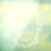 ボタニカルビジネス開館時間標識ウィンドウの貼り付け ウィンドウサイン (シート3)