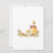 ボタニカルビーブライダルシャワーブライドトゥビー 招待状 (裏面)