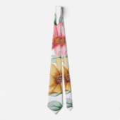 ボタニカルピンクとイエローブロッサムシック結婚ズ ネクタイ (正面)