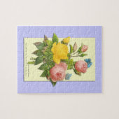 ボタニカルピンクイエローローズ ジグソーパズル (横)