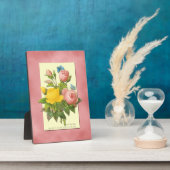 ボタニカルピンクイエローローズ フォトプラーク (側面)