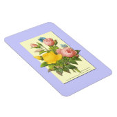 ボタニカルピンクイエローローズ マグネット (右側)