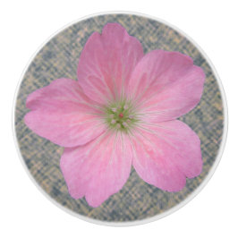 ボタニカルピンクゼラニウム花の色 セラミックノブ