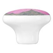 ボタニカルピンクゼラニウム花の色 セラミックノブ (側面)