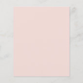 ボタニカルピンクフローラ75番目の誕生日招待状 (裏面)