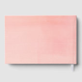 ボタニカルピーチウォーターカラーフローラブライダルシャワー ゲストブック (裏面)