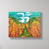 ボタニカルフィールド – Om 絵を描 Canvas's キャンバスプリント (正面)