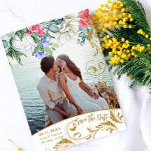 ボタニカルフェイク金ゴールドグリッタースワーズ日付を保存