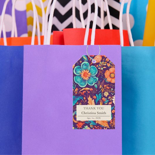 ボタニカルフェスティバルリタイアメントパーティーありがとう ギフトタグ