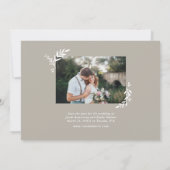 ボタニカルフォトオーバーレイ日付を保存 セーブザデート (裏面)