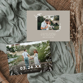 ボタニカルフォトオーバーレイ日付を保存 セーブザデート