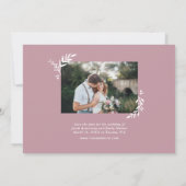 ボタニカルフォトオーバーレイ日付を保存 セーブザデート (裏面)