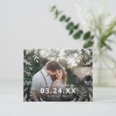 ボタニカルフォトオーバーレイ日付を保存 案内ポストカード (スタンド正面)