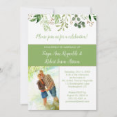 ボタニカルフォトブロック披露宴のみ招待状 | 招待状 (正面)