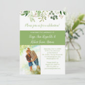 ボタニカルフォトブロック披露宴のみ招待状 | 招待状 (スタンド正面)