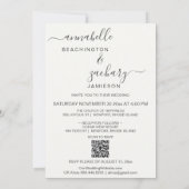 *~*ボタニカルフォト+ RSVP + QR AR6結婚's Invi 招待状 (裏面)