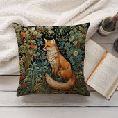 ボタニカルフォレストキツネウィリアムインスパイアモリス クッション