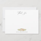 ボタニカルフォレストフローラサンキューノートカード ノートカード (正面)