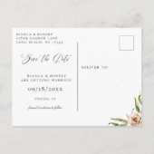 ボタニカルフォレストフローラセーブ・ザ・デート案内 案内ポストカード (裏面)