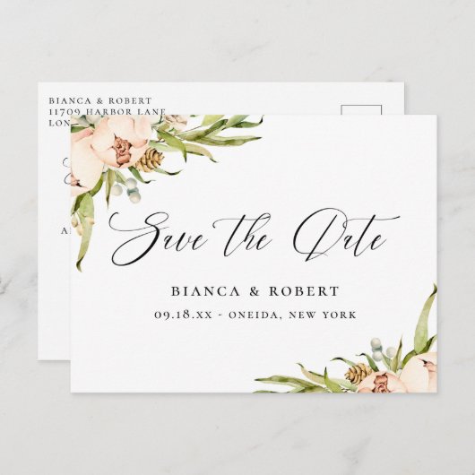 ボタニカルフォレストフローラ保存日 案内ポストカード (正面/裏面)