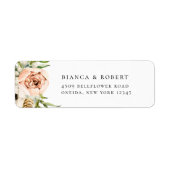 ボタニカルフォレストフローラ差出人住所 ラベル (正面)