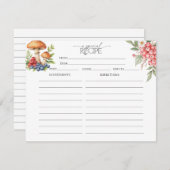ボタニカルフォレストベリー | レシピカード 招待状 (正面/裏面)