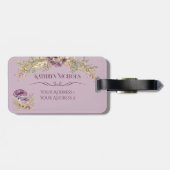 ボタニカルフォレスト赤面ピンクラゲージタグ ラゲッジタグ (裏面横)