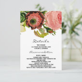 ボタニカルフラワーズヴィンテージウェディング詳細 エンクロージャーカード (スタンド正面)