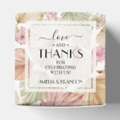 ボタニカルフラワー葉ズボホブライダルシャワー フェイバーボックス (上部)