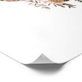 ボタニカルフレームエレガントワイルドフラワーフォトファミリー ポスター (角)