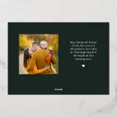 ボタニカルフレームフォイル感謝記念撮影カード 箔シーズンカード (裏面)