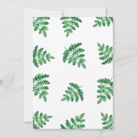 ボタニカルフレーム結婚式招待状_snow 招待状 (裏面)