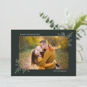 ボタニカルフレーム編集可能カラー感謝祭カード シーズンカード (スタンド正面)