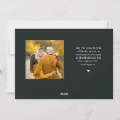 ボタニカルフレーム編集可能カラー感謝祭カード シーズンカード (裏面)