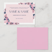 ボタニカルフレーム記念招待状カード エンクロージャーカード (正面/裏面)