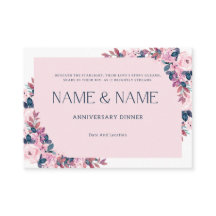 ボタニカルフレーム記念招待状カード