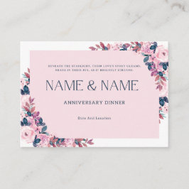 ボタニカルフレーム記念招待状カード エンクロージャーカード