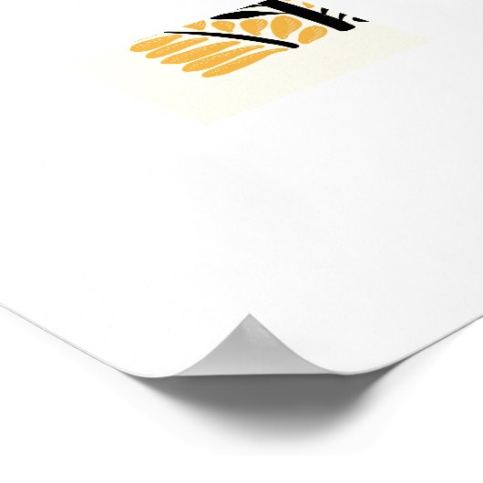 ボタニカルフローモダン：マテインスパイアィスフローラAb ポスター (角)