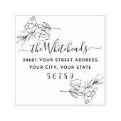 ボタニカルフローラアドレス セルフインキングスタンプ (デザイン)