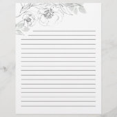 ボタニカルフローライラストレーション名レシピカード (裏面)