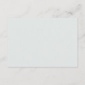 ボタニカルフローライラストレーションRSVPカード エンクロージャーカード (裏面)