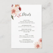 ボタニカルフローラガーデンエレガントな結婚式 エンクロージャーカード (正面)