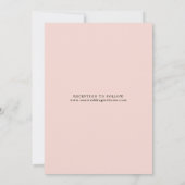 ボタニカルフローラガーデン結婚ヘキサゴン赤面 招待状 (裏面)