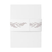 ボタニカルフローラダスティバラ赤面ブルゴーニュ結婚ーズ 招待状ベリーバンド (裏面例)