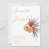 ボタニカルフローラバンチピーチウォーター結婚カラー カード (正面)