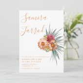 ボタニカルフローラバンチピーチウォーター結婚カラー カード (スタンド正面)