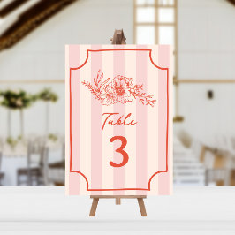 ボタニカルフローラピストライプンク結婚ズ 招待状