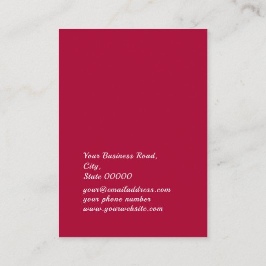 ボタニカルフローラブティックジュエリーイヤリングディスプレイ 名刺 (裏面)