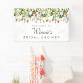 ボタニカルフローラブライダルシャワーバナー 横断幕 (インサイチュ)